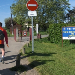 Arrivée de Bastien sur les lieux de la compétition.