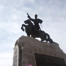 Oulan Bator place centrale (Mongolie)